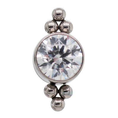 11HT-6A 'Haute Couture' 4mm Faceted Gem Bezel on Flatback