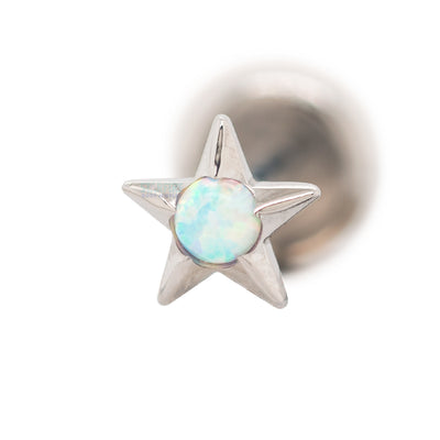 Gem Star with Opal Cabochon - on flatback