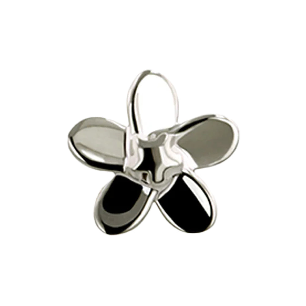 Plumeria Threaded End in Gold