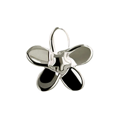 Plumeria Threaded End in Gold