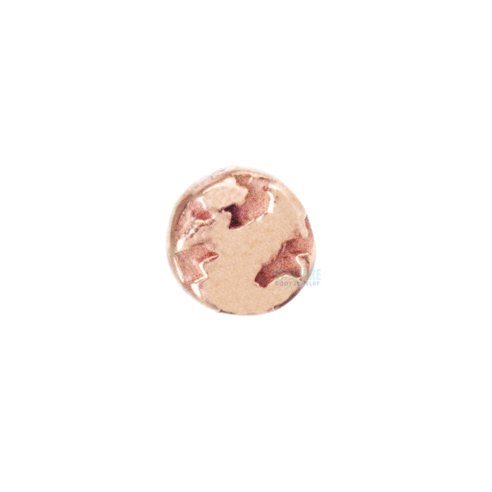 threadless: Distortion Disc Pin in Gold