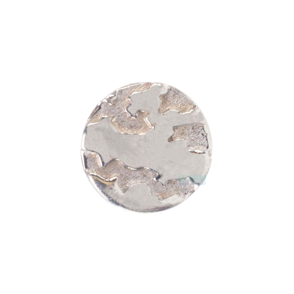 threadless: Distortion Disc Pin in Gold