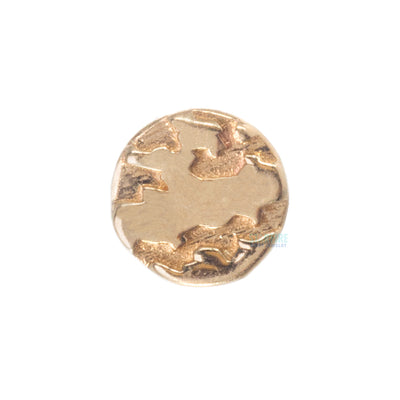 threadless: Distortion Disc Pin in Gold