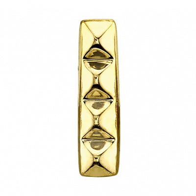 Pyramid Strip Threaded End in Gold & Platinum