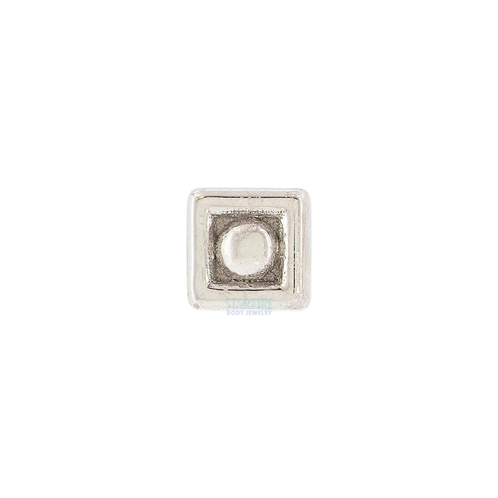 Square Dot Threaded End in Gold & Platinum