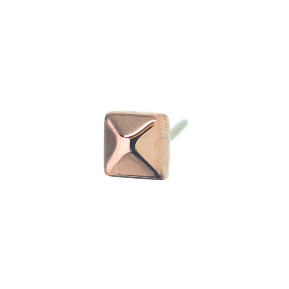 threadless: Square Pyramid Pin in Gold