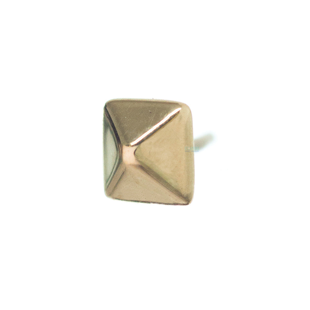 threadless: Square Pyramid Pin in Gold & Platinum