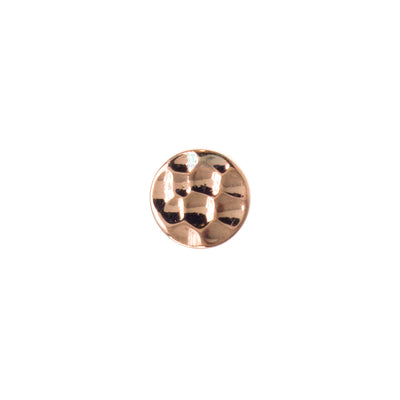 threadless: Round Disc HAMMERED FINISH Pin in Gold