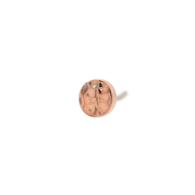 threadless: Round Disc HAMMERED FINISH Pin in Gold