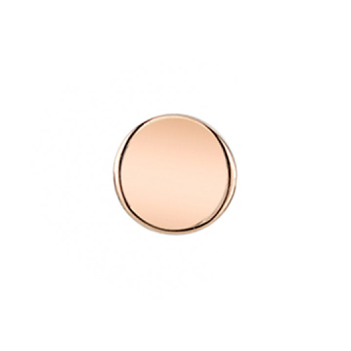 Round Flat Disc Threaded End in Gold & Platinum