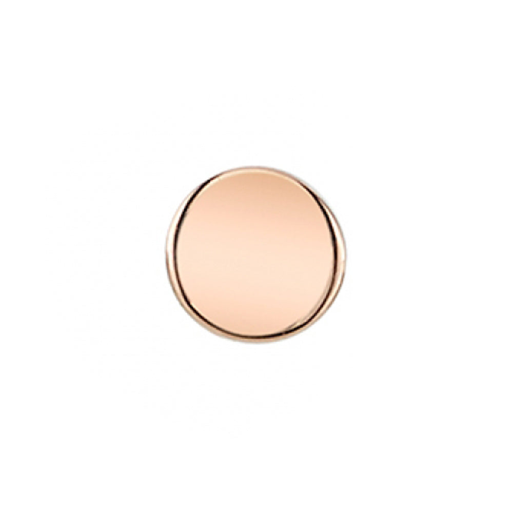 Round Disc Threaded End in Gold