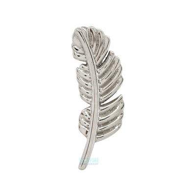 Feather Threaded End in Gold