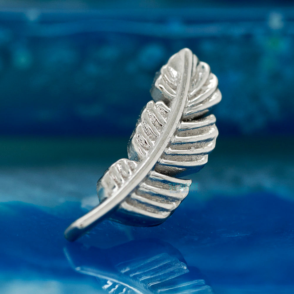Feather Threaded End in Gold & Platinum