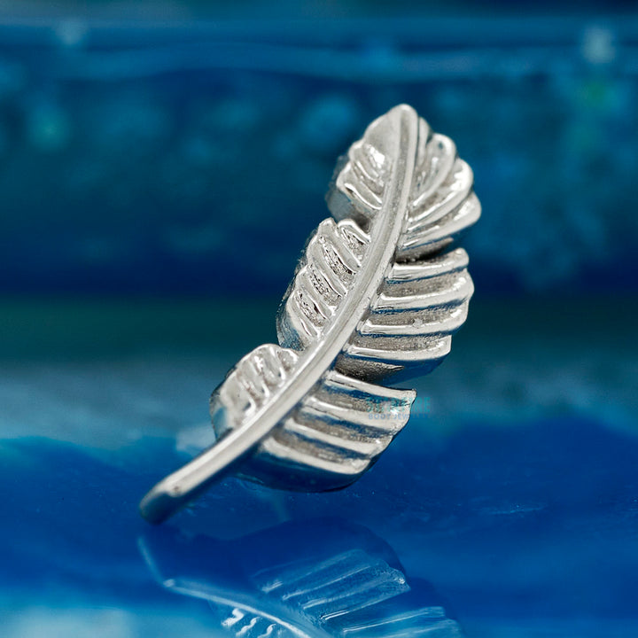 Feather Threaded End in Gold & Platinum
