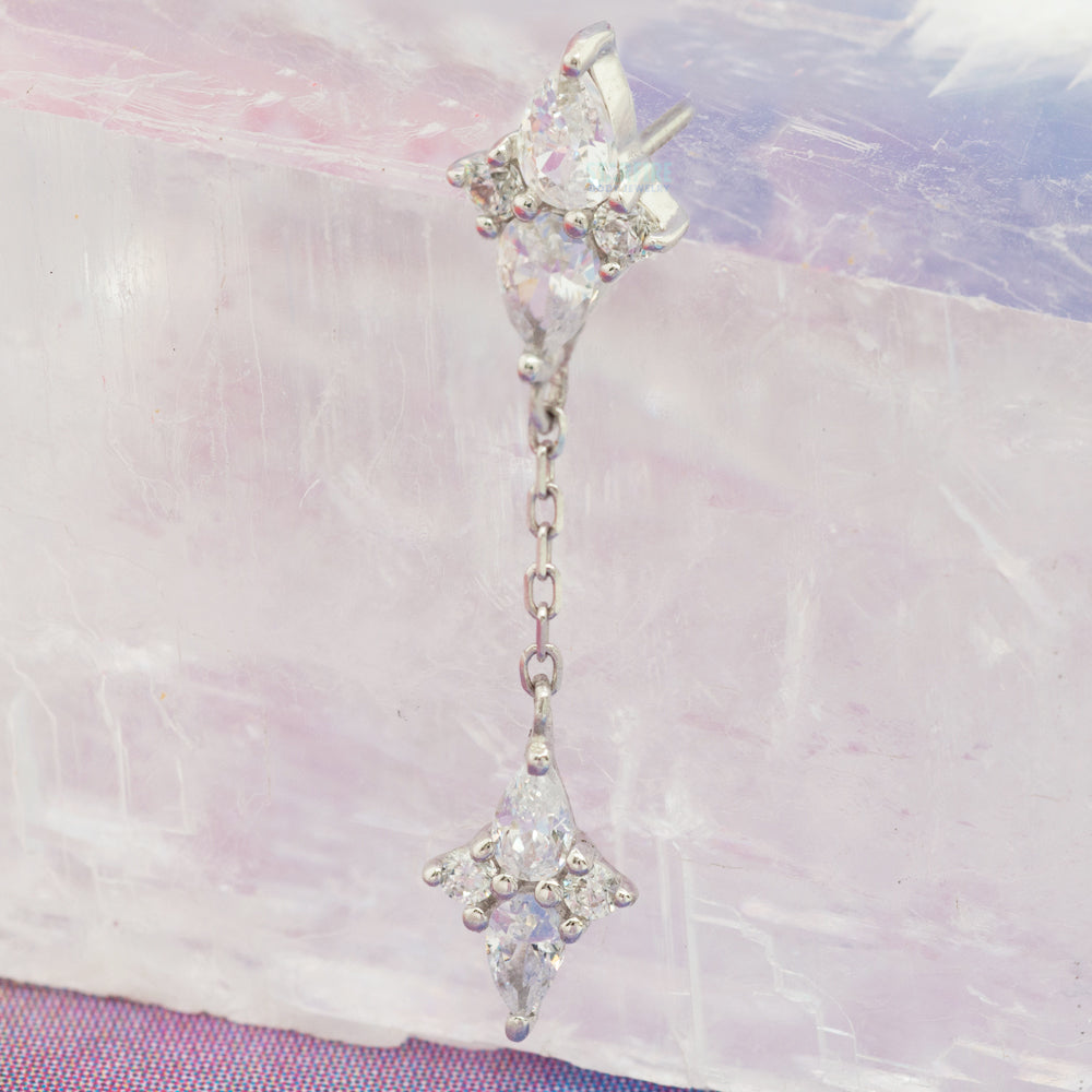 threadless: "Ethereal Remix" Chain End in Gold with CZ's