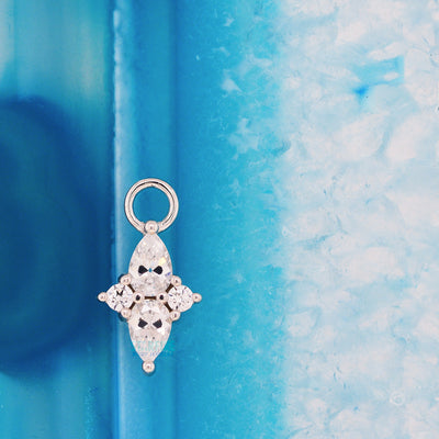 "Ethereal" Charm in Gold with CZ's
