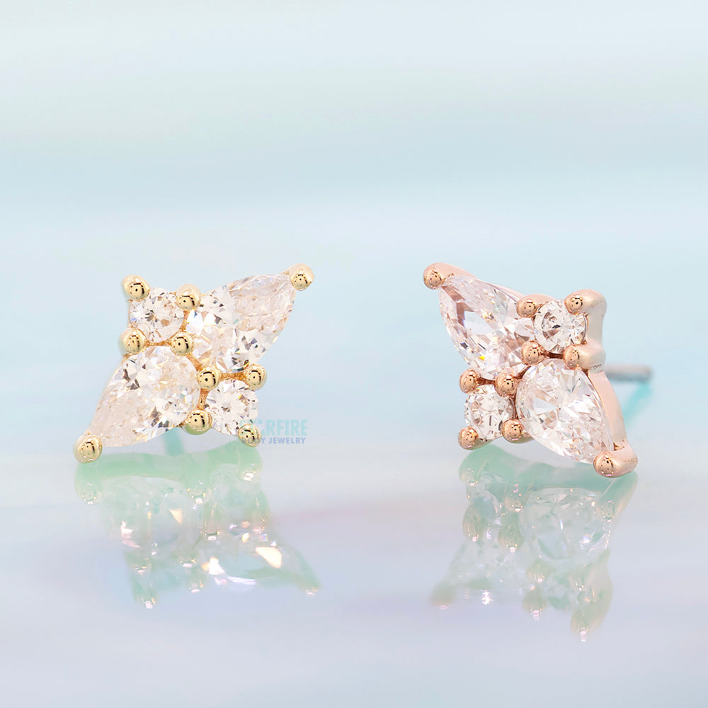 threadless: "Ethereal" End in Gold with CZ's