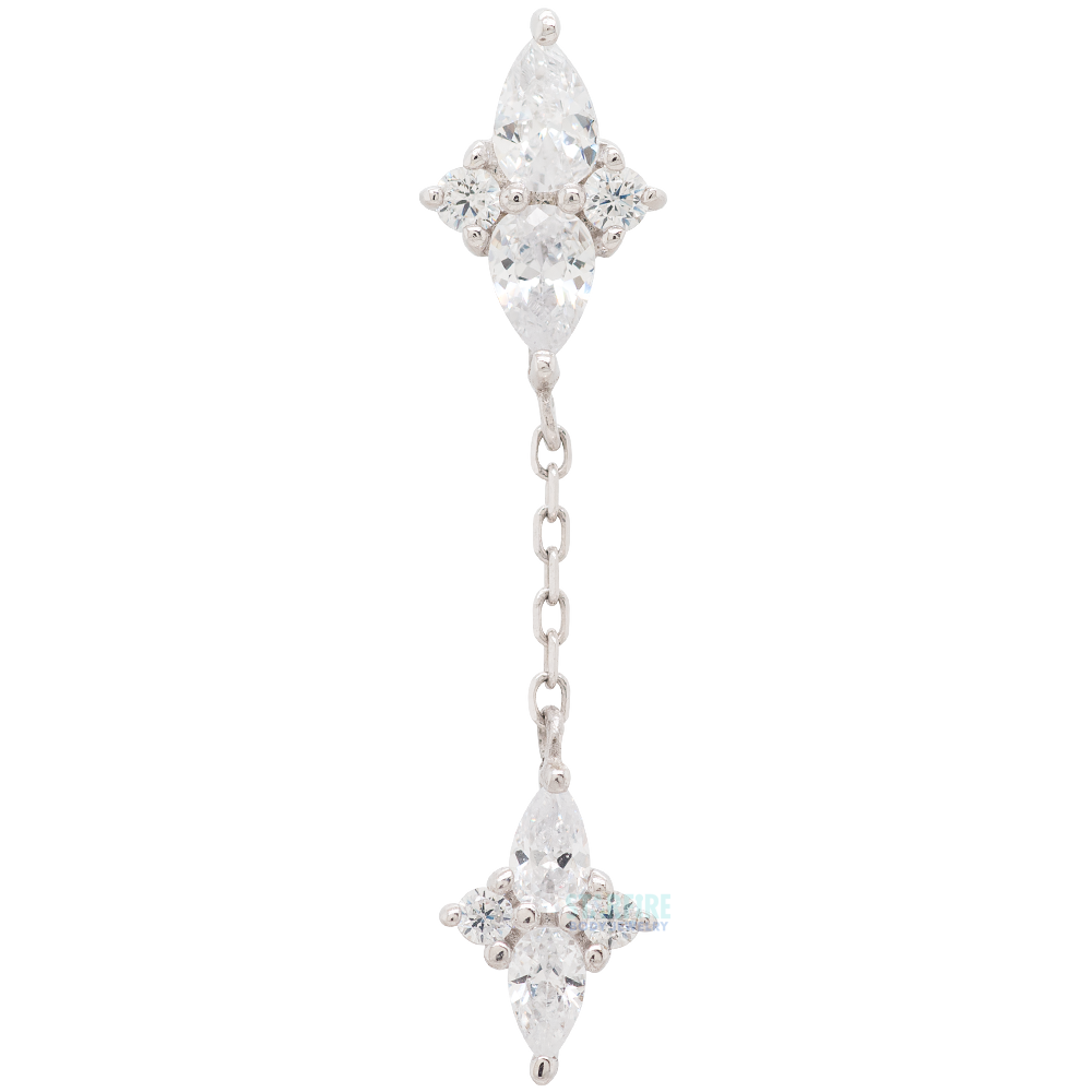 threadless: "Ethereal Remix" Chain End in Gold with CZ's