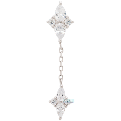 threadless: "Ethereal Remix" Chain End in Gold with CZ's