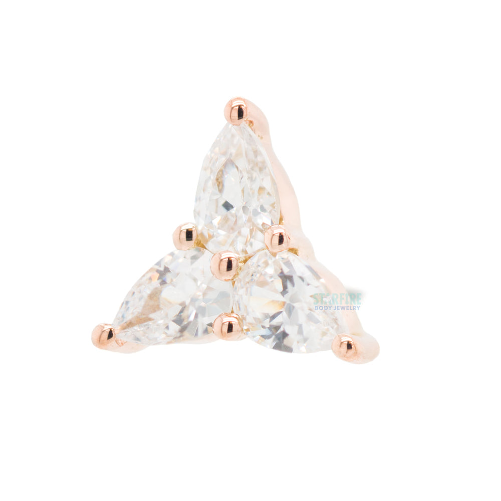 threadless: "3 Little Pears" End in Gold with CZ's