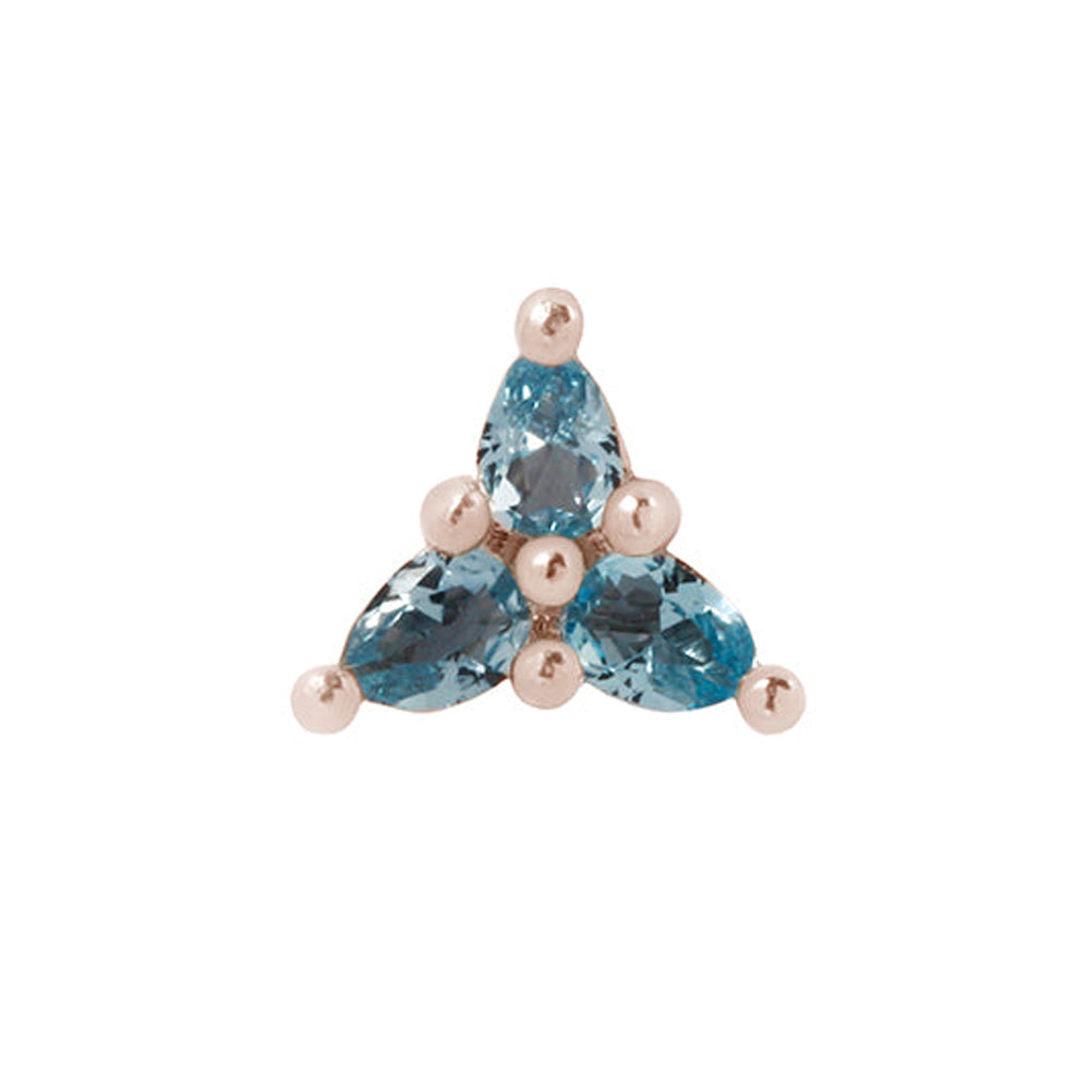 threadless: "3 Little Pears" End in Gold with London Blue Topaz'