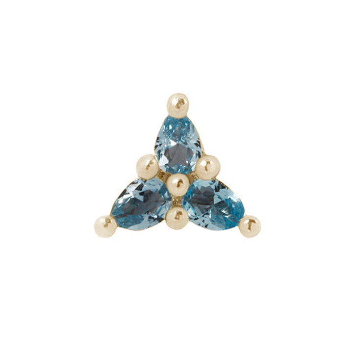 threadless: "3 Little Pears" End in Gold with London Blue Topaz'