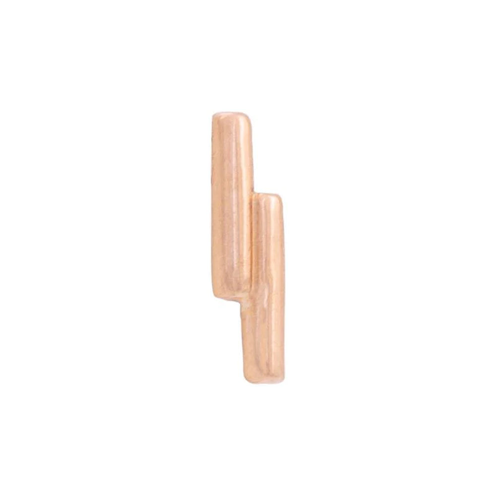 threadless: Double Rod Pin in Gold