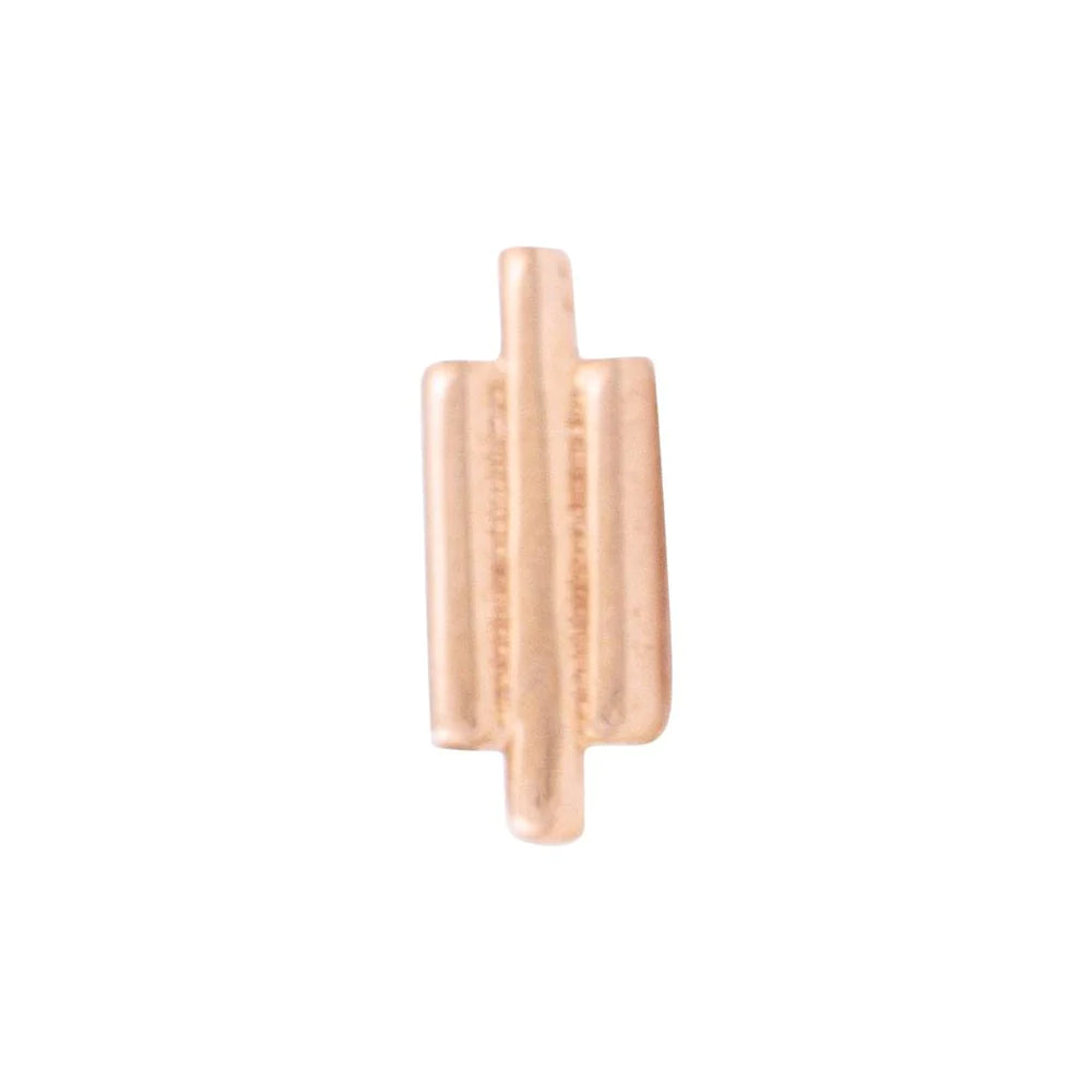 threadless: Triple Rod Pin in Gold