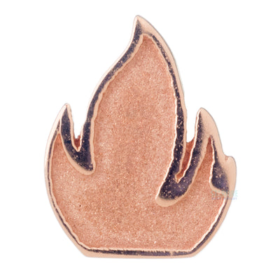 threadless: Relief Flame Pin in Gold