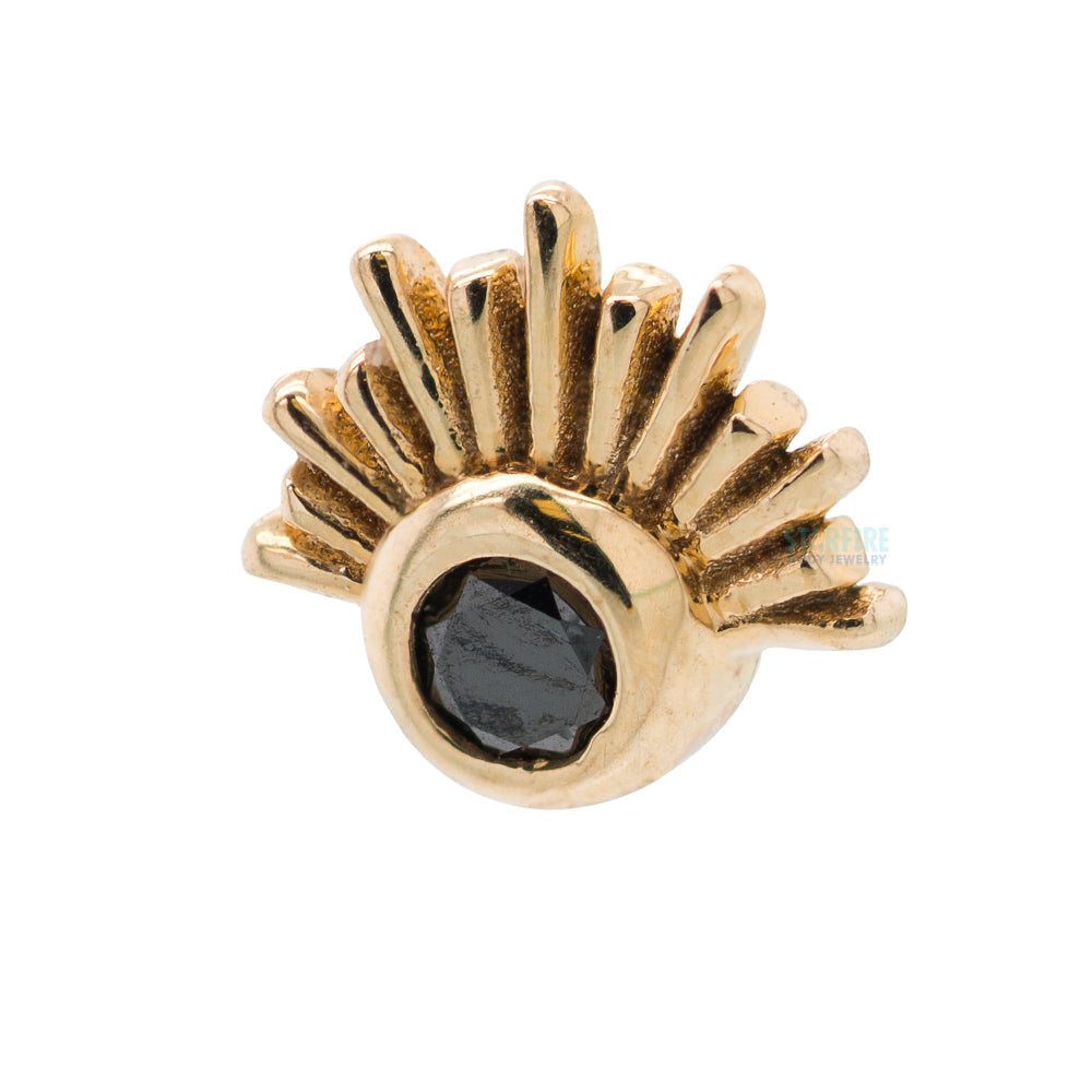 threadless: Blaze Pin in Gold with Gemstone
