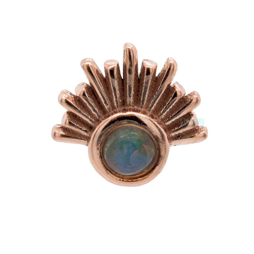 threadless: Blaze Pin in Gold with Gemstone