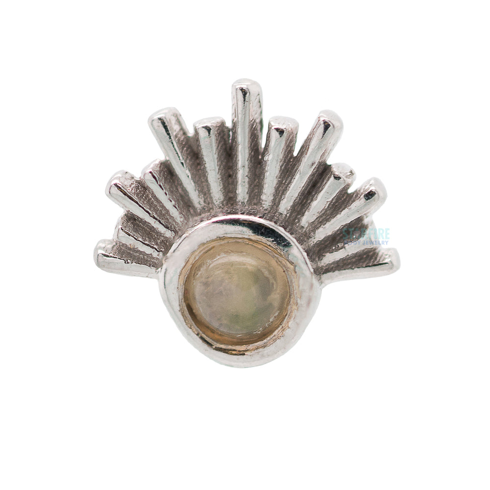 threadless: Blaze Pin in Gold with Gemstone
