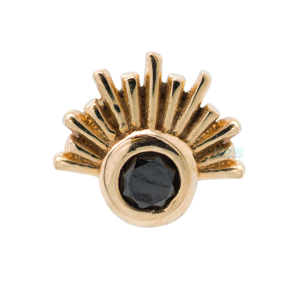 threadless: Blaze Pin in Gold with Gemstone