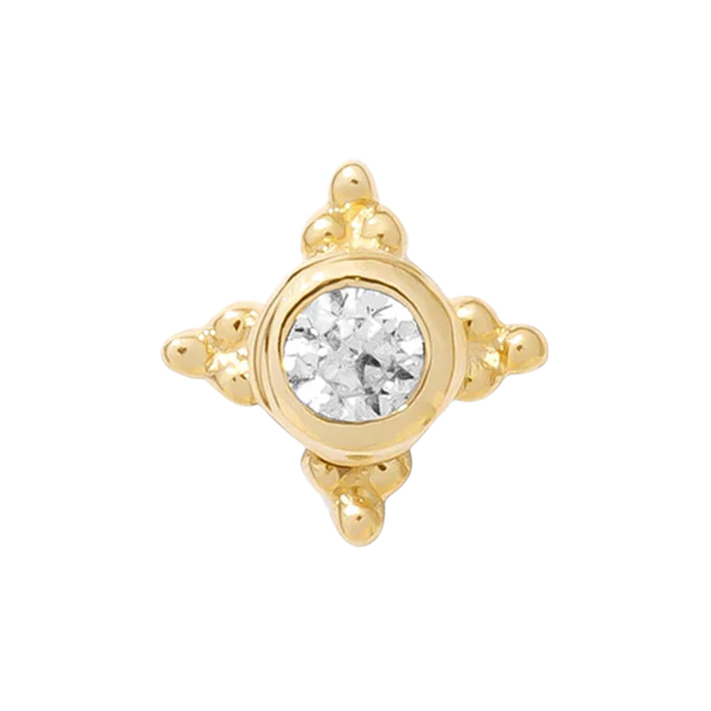 threadless: Moonlight Pin in Gold with Gemstone