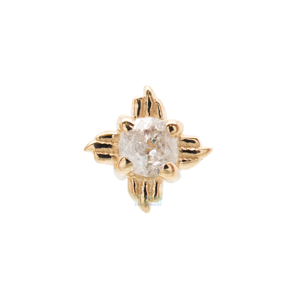 threadless: Radiant Pin in Gold with Gemstone