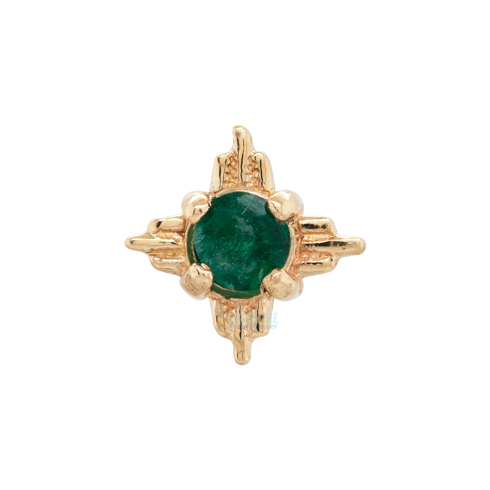 threadless: Radiant Pin in Gold with Gemstone