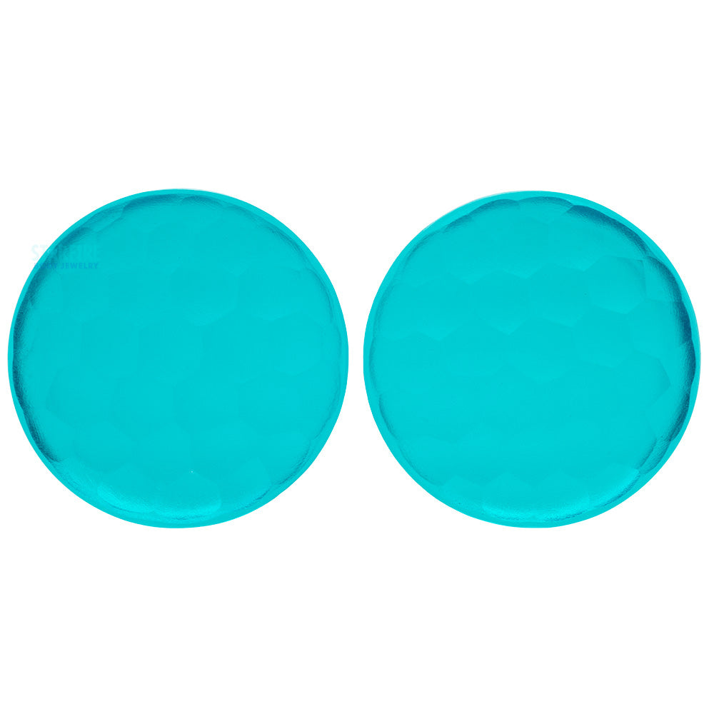 Martele Glass Solid Plugs - Turquoise