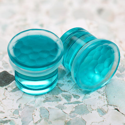 Martele Glass Solid Plugs - Turquoise