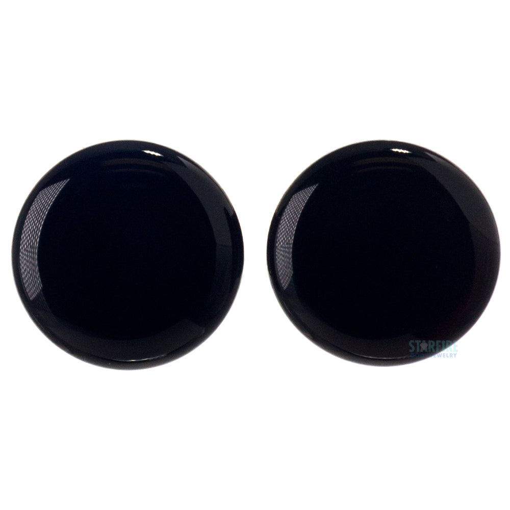Simple Glass Plugs - Black