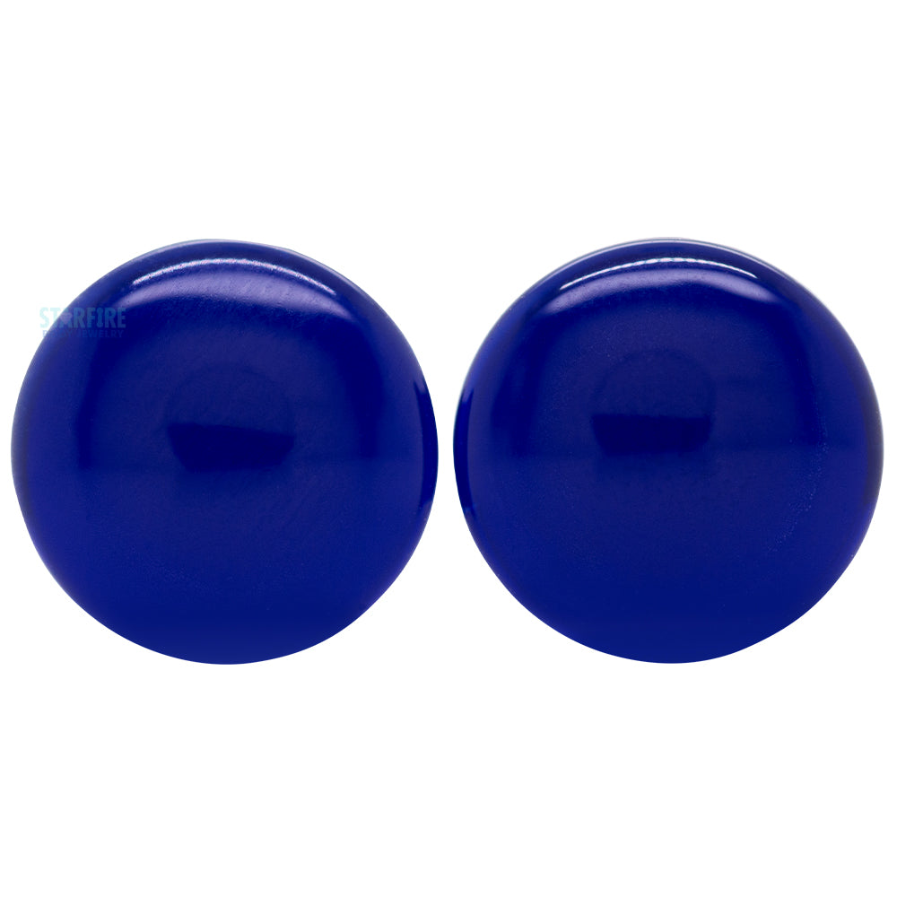 Simple Glass Plugs - Cobalt