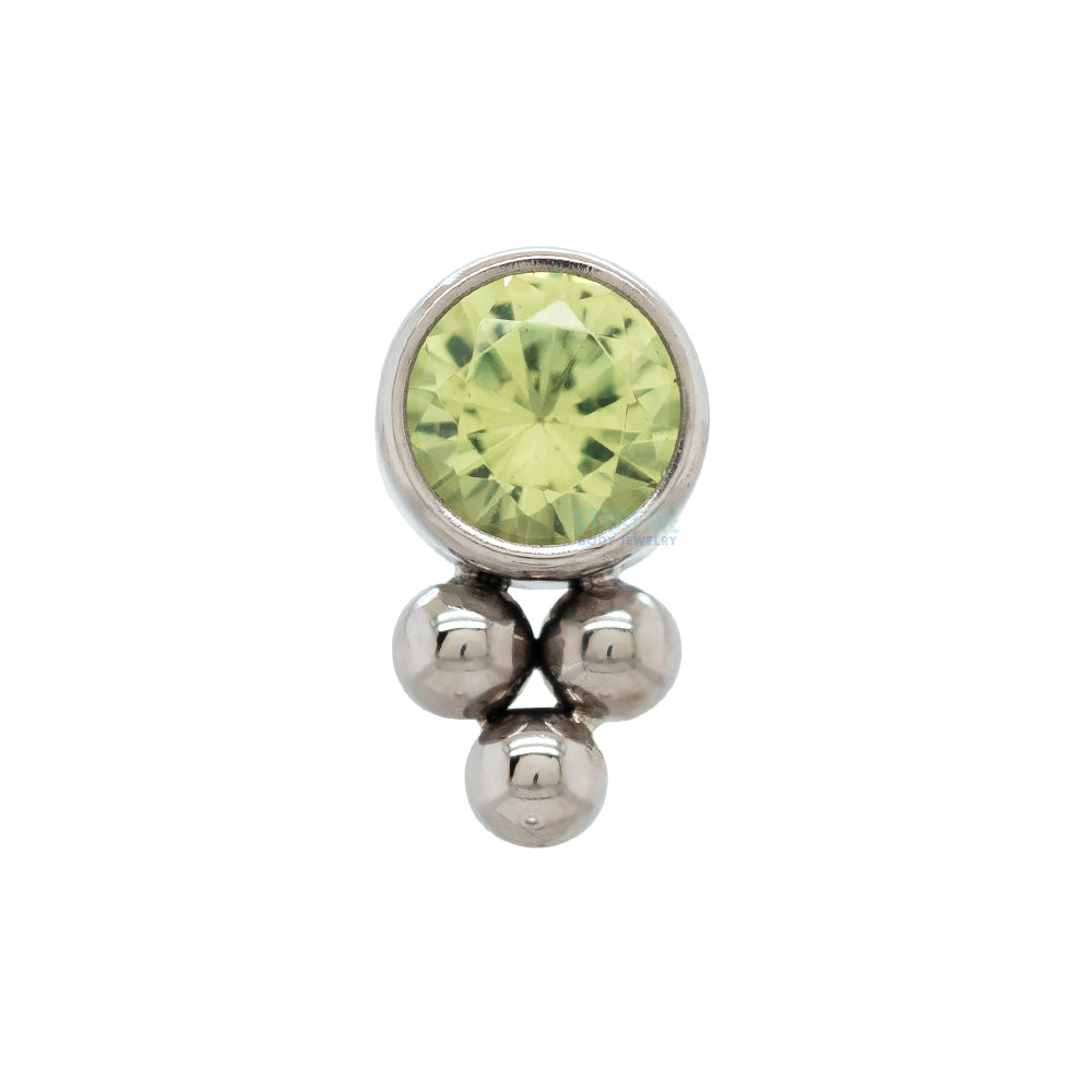 threadless: 11HT-3 'Haute Couture' Faceted Gem Bezel Pin