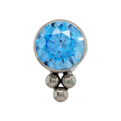 threadless: 11HT-3 'Haute Couture' Faceted Gem Bezel Pin