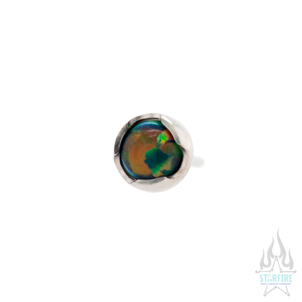 threadless: Prong-Set Opal Cabochon End