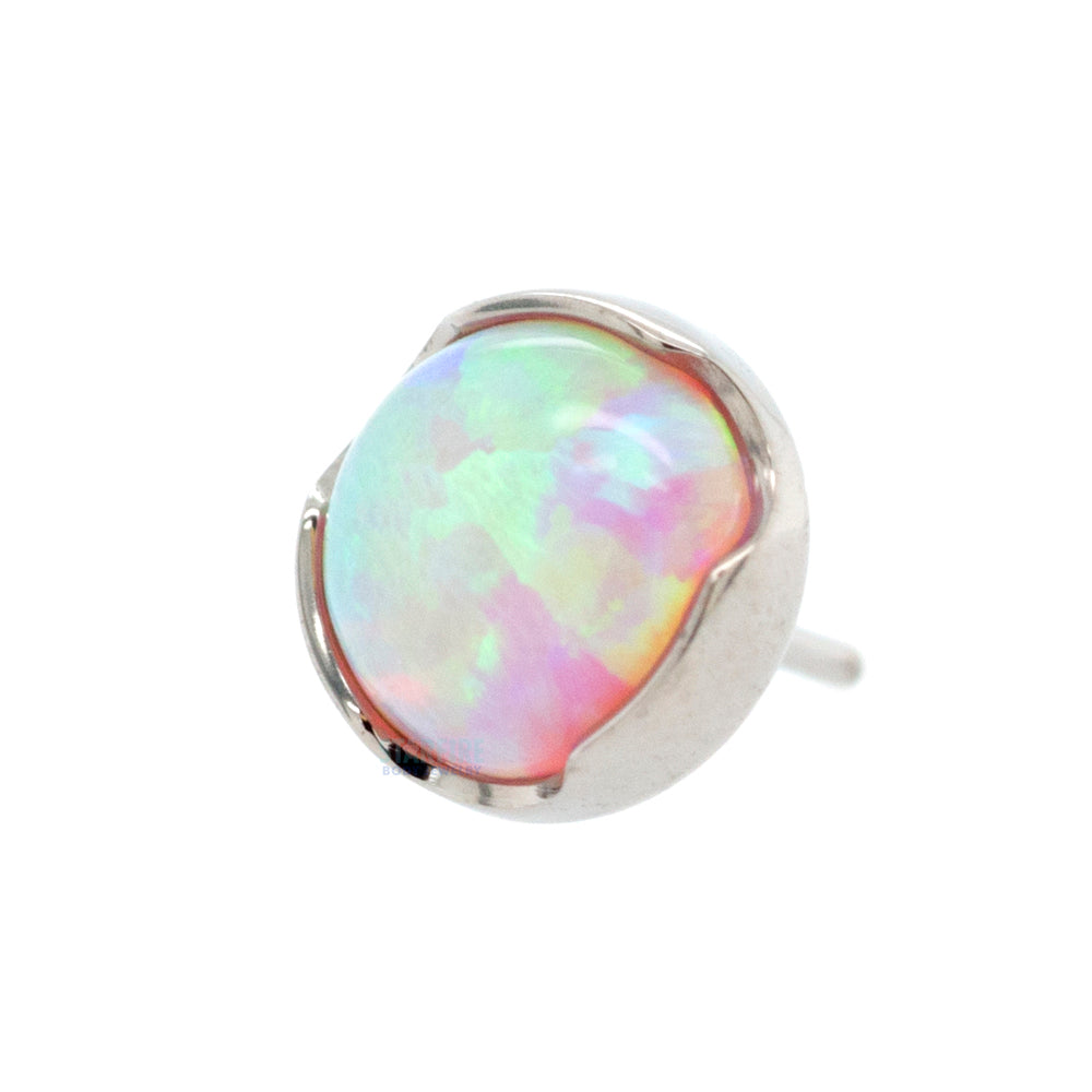 threadless: Prong-Set Opal Cabochon End
