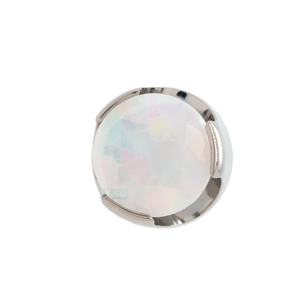 threadless: Prong-Set Brilliant-Cut Gem End