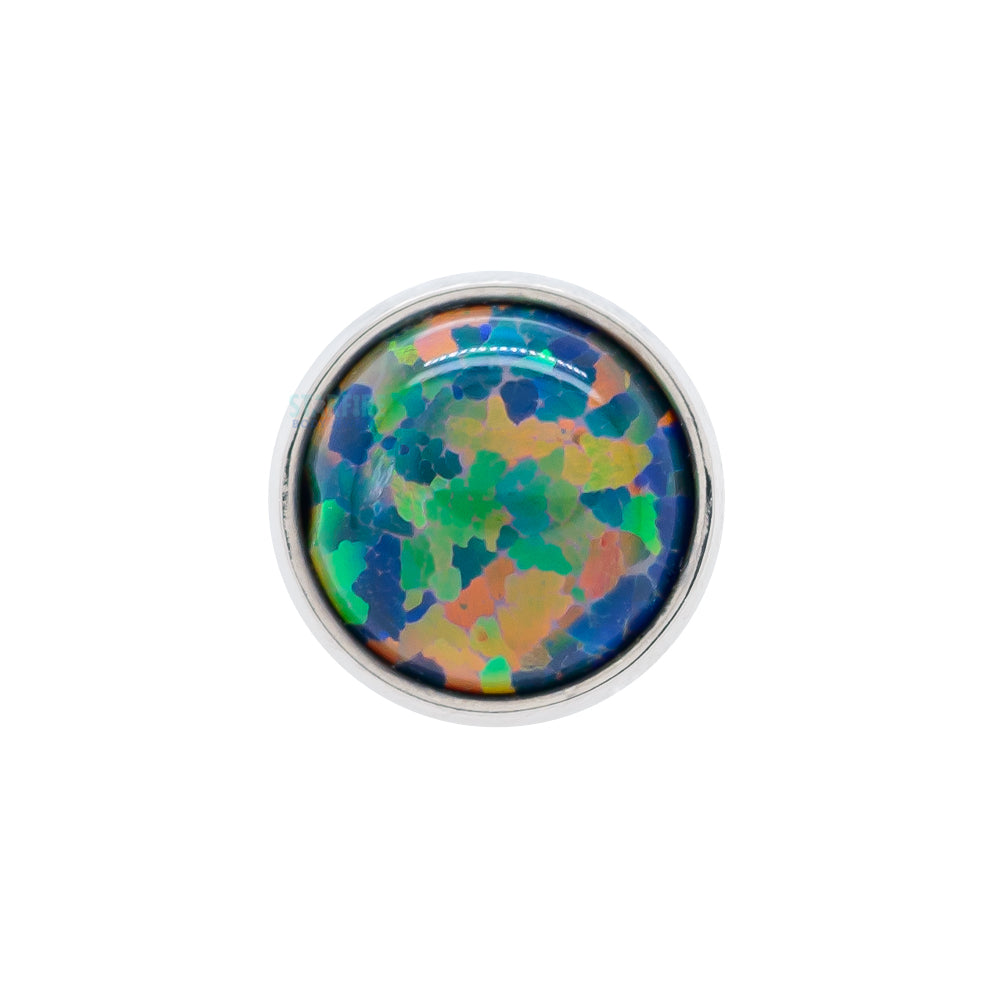 threadless: Bezel-Set Opal Cabochon End
