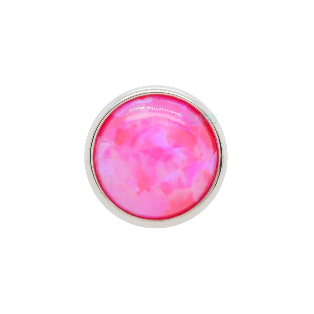 threadless: Bezel-Set Opal Cabochon End