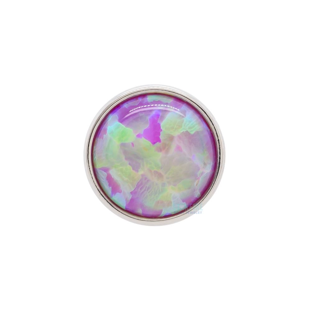 threadless: Bezel-Set Opal Cabochon End