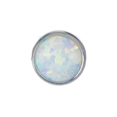 Bezel-Set Opal Cabochon on Flatback