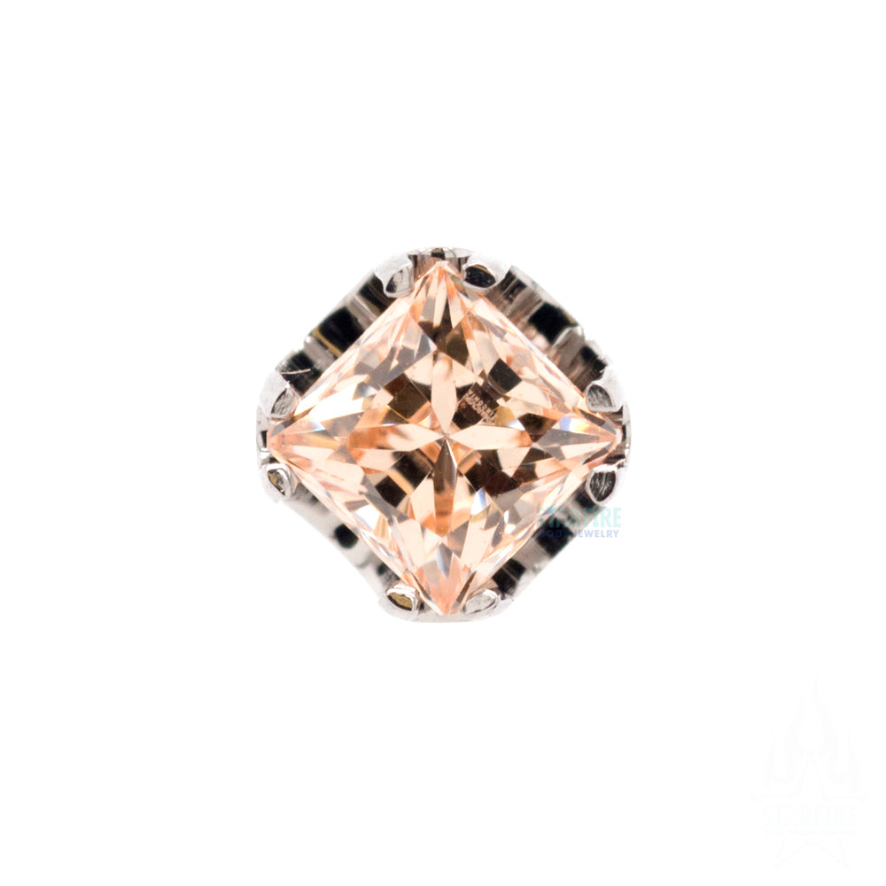 threadless: Princess-Cut Gem in Prongs End